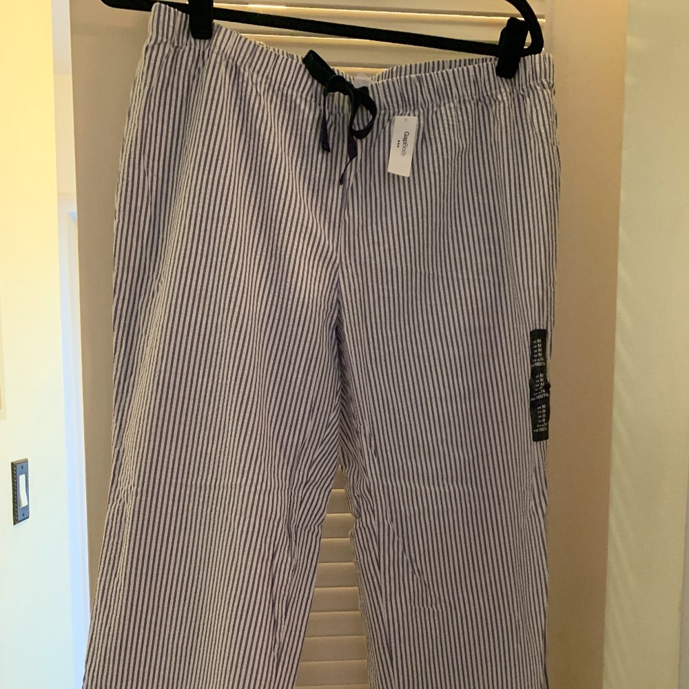 Gap Body Cotton Poplin Seersucker pajama pants M